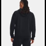 ⁦Under Armour Men's UA Rival Fleece Hoodie- هودي اندر ارمور ريفال فليس للرجال لون أسود⁩ - الصورة ⁦2⁩