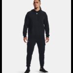⁦Under Armour Men's UA Rival Fleece Hoodie- هودي اندر ارمور ريفال فليس للرجال لون أسود⁩ - الصورة ⁦3⁩