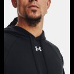⁦Under Armour Men's UA Rival Fleece Hoodie- هودي اندر ارمور ريفال فليس للرجال لون أسود⁩ - الصورة ⁦4⁩
