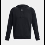 ⁦Under Armour Men's UA Rival Fleece Hoodie- هودي اندر ارمور ريفال فليس للرجال لون أسود⁩ - الصورة ⁦5⁩