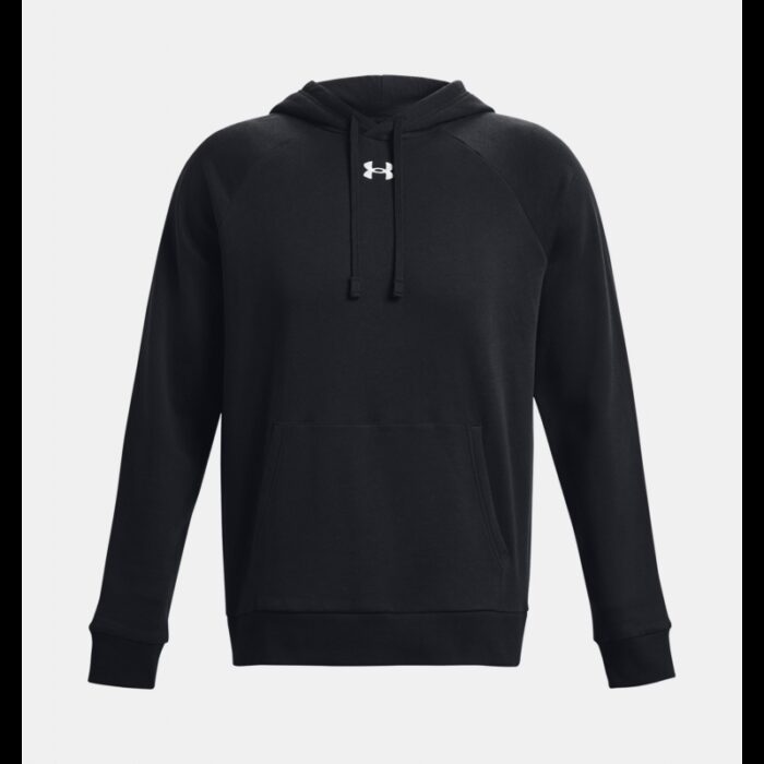 ⁦Under Armour Men's UA Rival Fleece Hoodie- هودي اندر ارمور ريفال فليس للرجال لون أسود⁩ - الصورة ⁦5⁩