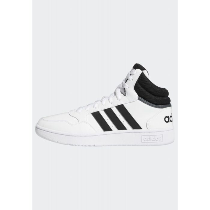⁦adidas Mens' Hoops 3.0 Mid Classic Vintage Shoes - White- حذاء اديداس هوبس 3.0 ميد كلاسيك للرجال لون ابيض⁩ - الصورة ⁦12⁩