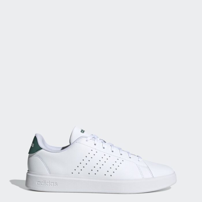⁦adidas Mens' Advantage 2.0 Shoes - White- حذاء اديداس أدفانتيج 2.0 للرجال لون ابيض⁩ - الصورة ⁦2⁩