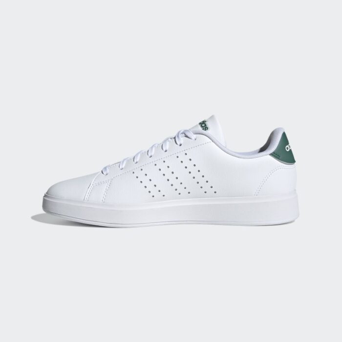 ⁦adidas Mens' Advantage 2.0 Shoes - White- حذاء اديداس أدفانتيج 2.0 للرجال لون ابيض⁩ - الصورة ⁦5⁩