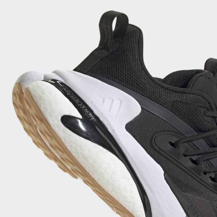 ⁦adidas Mens' Alphaboost V2 Shoes - Black- حذاء اديداس الفا بوست في 2 للرجال لون أسود ونعل أبيض⁩ - الصورة ⁦8⁩