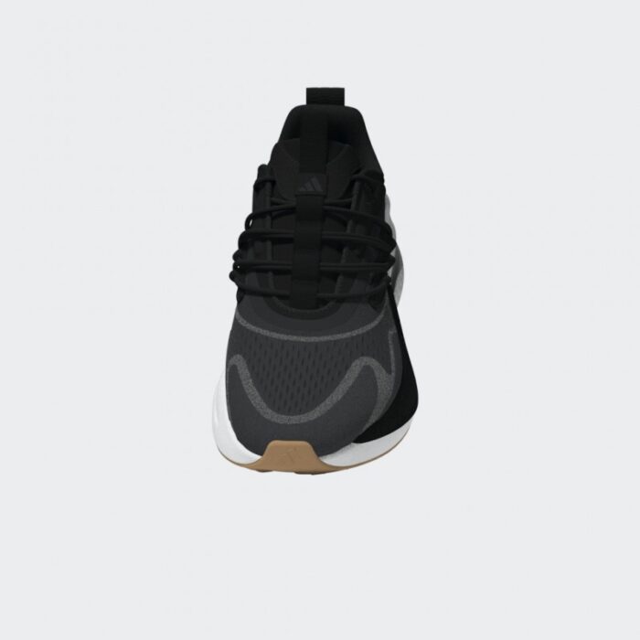 ⁦adidas Mens' Alphaboost V2 Shoes - Black- حذاء اديداس الفا بوست في 2 للرجال لون أسود ونعل أبيض⁩ - الصورة ⁦13⁩