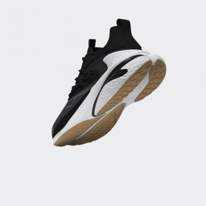 ⁦adidas Mens' Alphaboost V2 Shoes - Black- حذاء اديداس الفا بوست في 2 للرجال لون أسود ونعل أبيض⁩ - الصورة ⁦18⁩