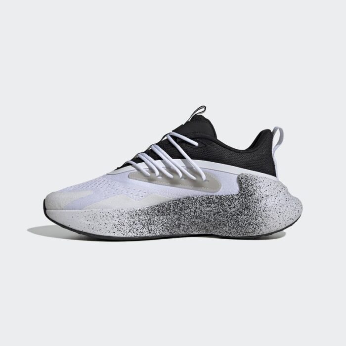 ⁦adidas Mens' Alphaboost V2 Shoes - White- حذاء اديداس الفا بوست في 2 للرجال لون أبيض⁩ - الصورة ⁦5⁩
