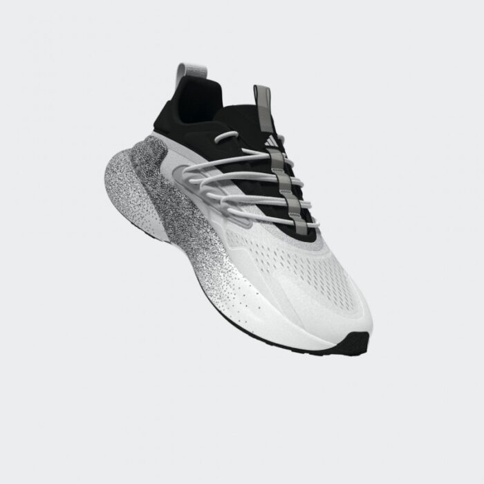 ⁦adidas Mens' Alphaboost V2 Shoes - White- حذاء اديداس الفا بوست في 2 للرجال لون أبيض⁩ - الصورة ⁦14⁩