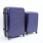 ⁦طقم حقائب سفر (3 قطع) بعدة أحجام لون أزرق⁩ - الصورة ⁦2⁩
