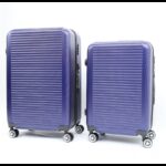 ⁦طقم حقائب سفر (3 قطع) بعدة أحجام لون أزرق⁩ - الصورة ⁦3⁩