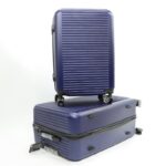 ⁦طقم حقائب سفر (3 قطع) بعدة أحجام لون أزرق⁩ - الصورة ⁦4⁩