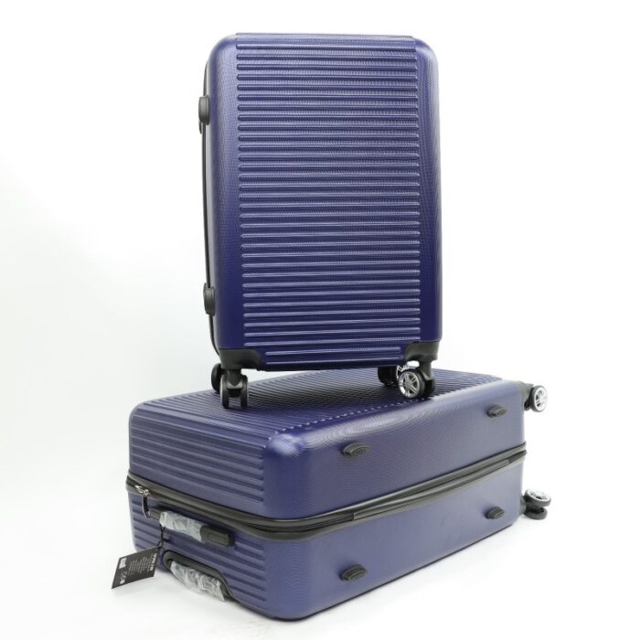 ⁦طقم حقائب سفر (3 قطع) بعدة أحجام لون أزرق⁩ - الصورة ⁦4⁩