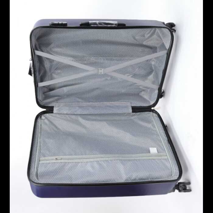 ⁦طقم حقائب سفر (3 قطع) بعدة أحجام لون أزرق⁩ - الصورة ⁦5⁩