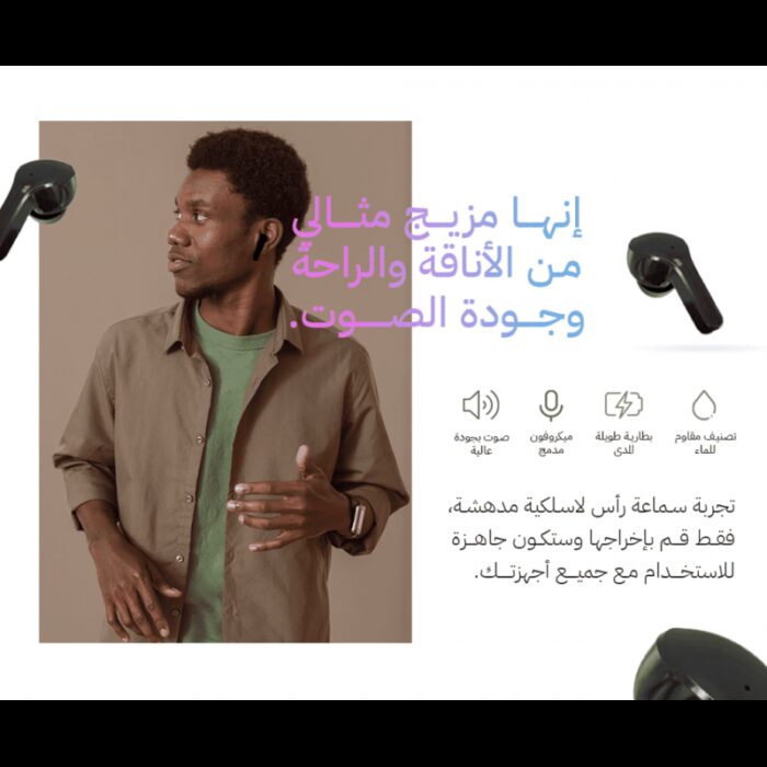 ⁦Air31 ايربود شفافة مع شاشة صغيرة⁩ - الصورة ⁦5⁩