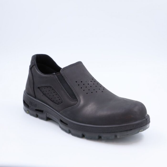 ⁦حذاء عمل مقدمة بدون حديد قصير الكاحل للرجال لون أسود⁩ - الصورة ⁦6⁩