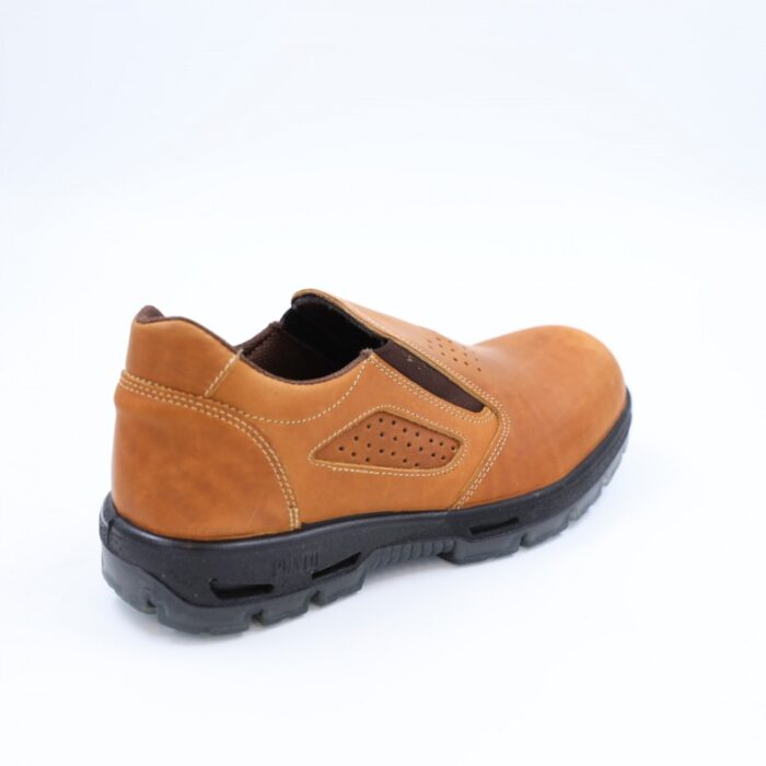 ⁦حذاء عمل مقدمة بدون حديد قصير الكاحل للرجال لون عسلي⁩ - الصورة ⁦4⁩