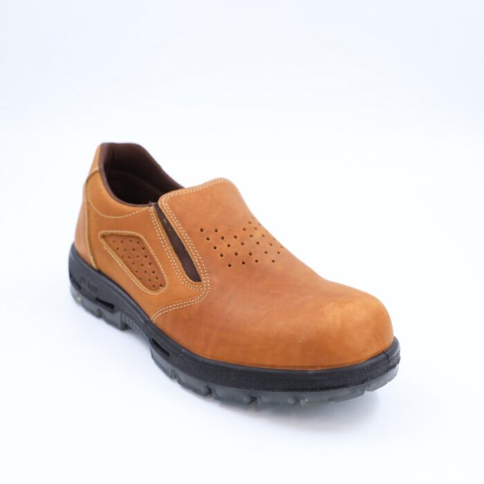 ⁦حذاء عمل مقدمة بدون حديد قصير الكاحل للرجال لون عسلي⁩ - الصورة ⁦6⁩