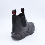 ⁦بسطار جلد بدون حديد من Punto للرجال لون أسود⁩ - الصورة ⁦4⁩