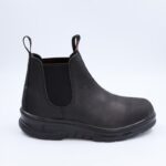 ⁦بسطار جلد بدون حديد من Punto للرجال لون أسود⁩ - الصورة ⁦5⁩