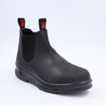 ⁦بسطار جلد بدون حديد من Punto للرجال لون أسود⁩ - الصورة ⁦6⁩