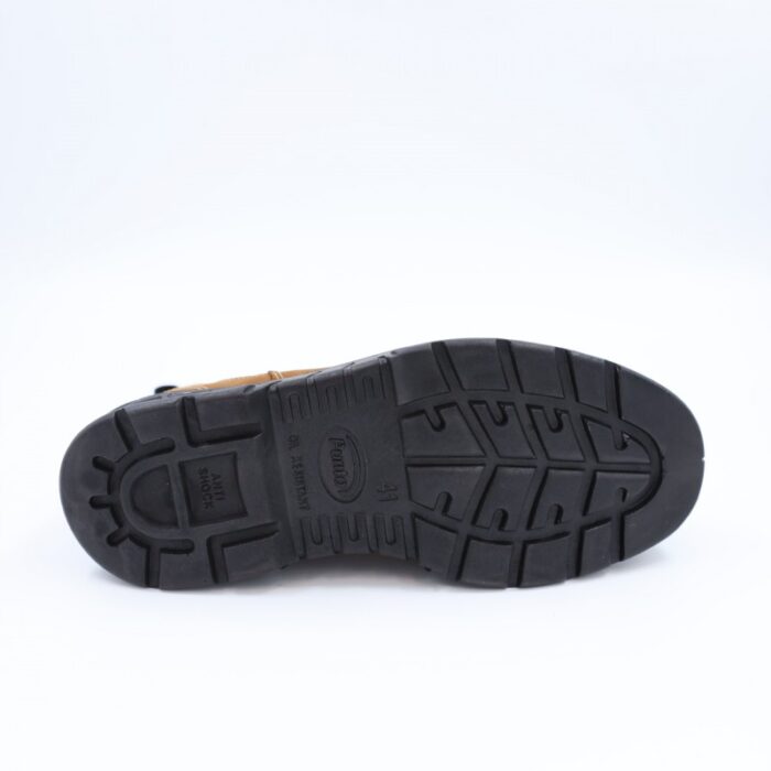 ⁦بسطار جلد بدون حديد من Punto للرجال لون عسلي غامق⁩ - الصورة ⁦2⁩