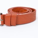 ⁦سير (حزام وسط) جلد طبيعي للرجال لون عسلي⁩ - الصورة ⁦4⁩