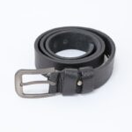 ⁦سير (حزام وسط) جلد طبيعي للرجال لون أسود⁩ - الصورة ⁦6⁩