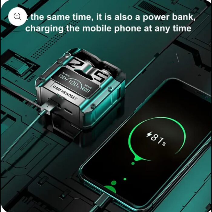 ⁦ايربود M25 بوربانك سماعة لاسلكية مع شاشة⁩ - الصورة ⁦2⁩