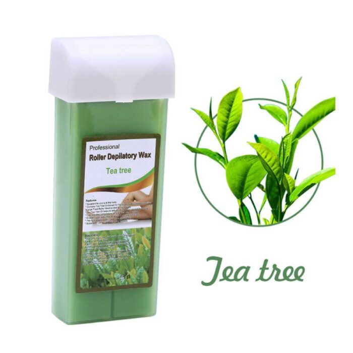 1033752571_67dc6d7cc2bf7 شمع واكس سخان لازالة الشعر (شجرة الشاي) حجم 100 غم -PROFESSIONAL Roller Depilatory Wax (Tea Tree) 100 G - الصورة 1