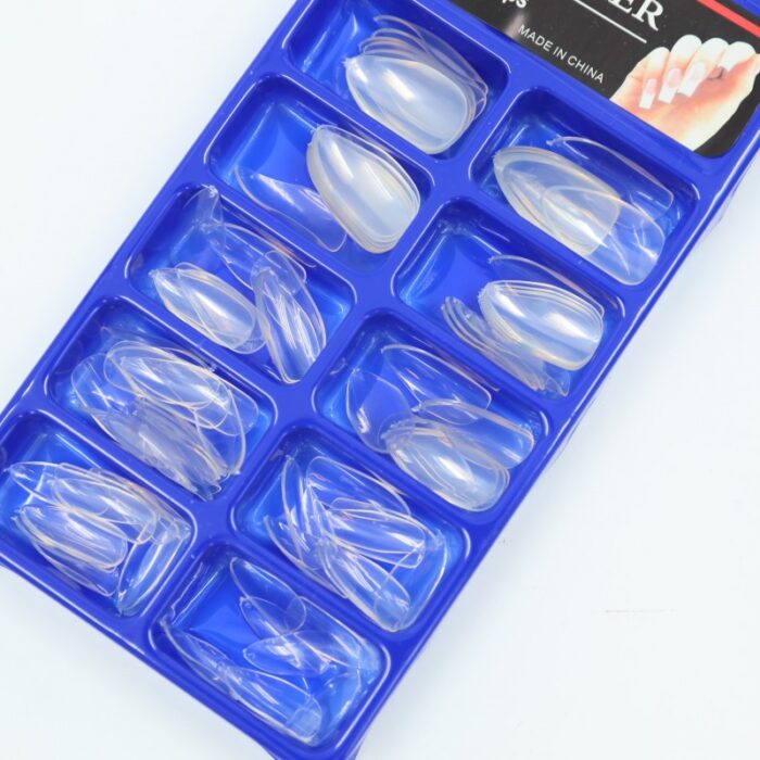 ⁦أظافر تركيب شفافة (100 قطعة)⁩ - الصورة ⁦3⁩