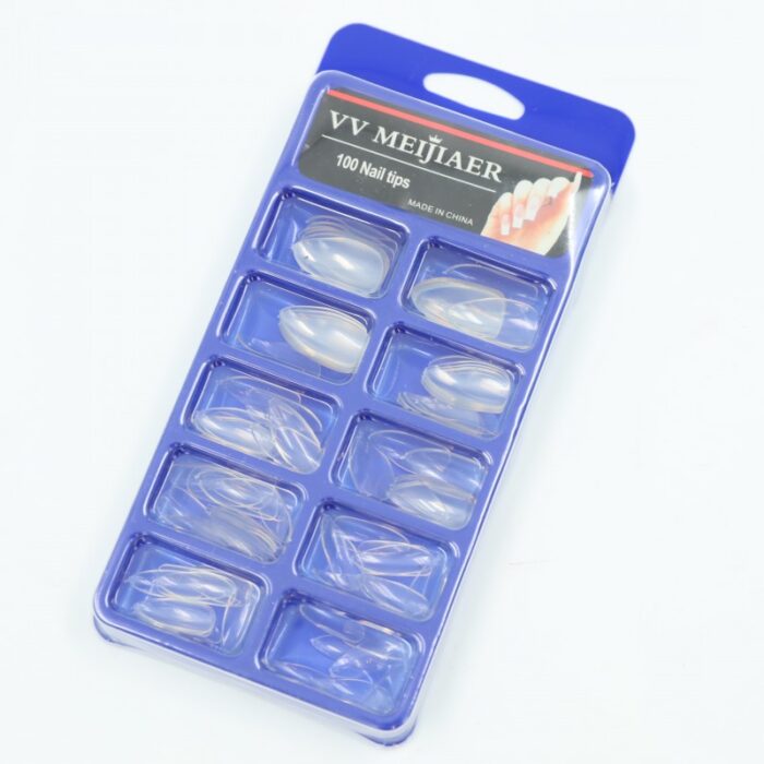 ⁦أظافر تركيب شفافة (100 قطعة)⁩ - الصورة ⁦6⁩