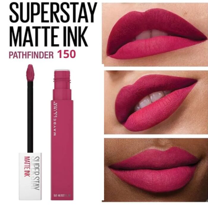 ⁦أحمر شفاه سائل سوبر ستاي مات انك رولر Maybelline Superstay Matte Ink Liquid Lipstick (150) By Maybelline 5 ML⁩ - الصورة ⁦4⁩