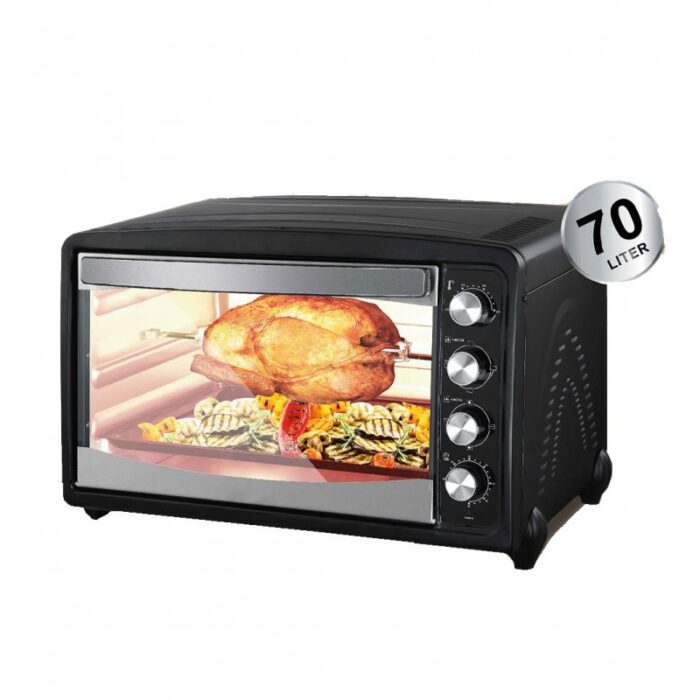 1033752857_67dc6f5c39324 فرن شواء كهربائي من ينيفيرسال سعة 70 لتر لون اسود - الصورة 1