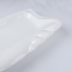 ⁦صحن بورسلان بتصميم شبه مستطيل حجم 37×27 سم لون أبيض⁩ - الصورة ⁦4⁩