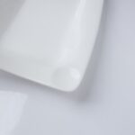 ⁦صحن بورسلان بتصميم شبه مستطيل حجم 37×27 سم لون أبيض⁩ - الصورة ⁦5⁩