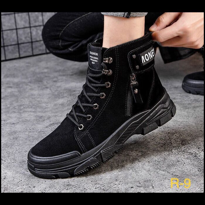 1033752925_67dc6ff3a8db4 حذاء بسطار للرجال لون أسود - الصورة 1