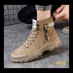 ⁦حذاء بسطار للرجال لون كاكي⁩ - الصورة ⁦2⁩