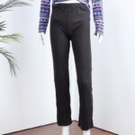 ⁦بجامة بأكمام طويلة بتصميم نقشة مغربية للنساء لون بنفسجي وأسود⁩ - الصورة ⁦9⁩