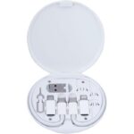 علبة دائرية كوابل تايب سي وأيفون ومايكرو ويو اس بي