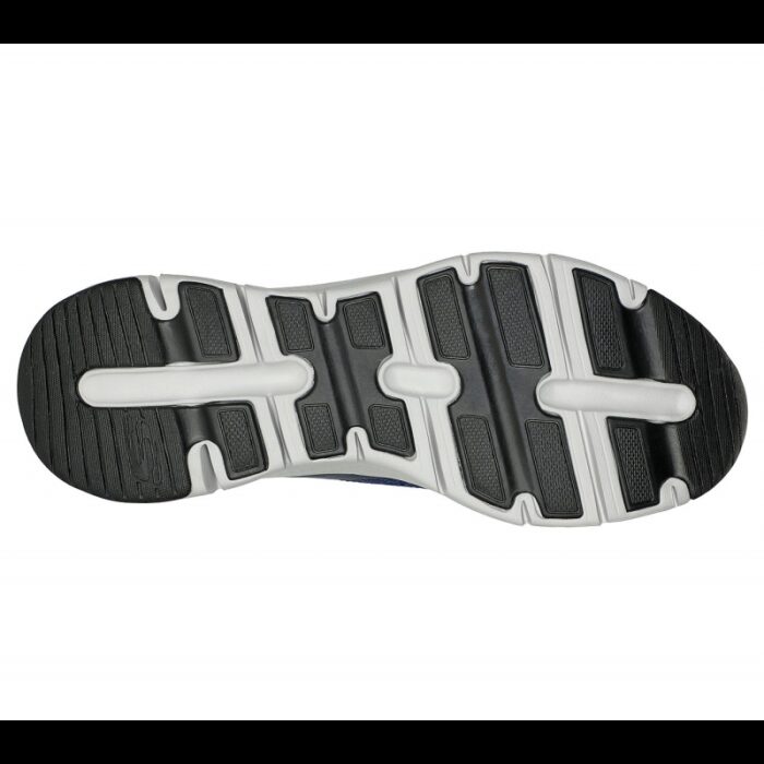 ⁦Skechers Men's Arch Fit - Ascension Shoes - حذاء سكيتشرز ارتش فيت- اسكينشن للرجال لون كحلي ونعل أبيض⁩ - الصورة ⁦4⁩