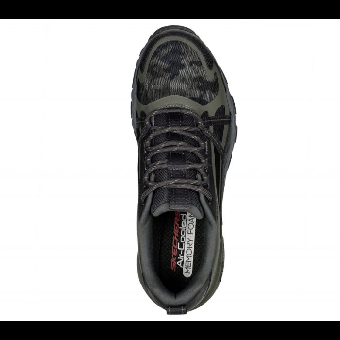 ⁦Skechers Men's Max Protect - Task Force Shoes - حذاء سكيتشرز ماكس بروتكت- تاسك فورس للرجال لون زيتي ورمادي⁩ - الصورة ⁦3⁩