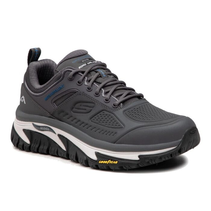 ⁦Skechers Men's Relaxed Fit: Arch Fit Road Walker - Recon Shoes - حذاء سكيتشرز ارتش فيت رود ووكر- ريكون للرجال لون رمادي⁩ - الصورة ⁦6⁩