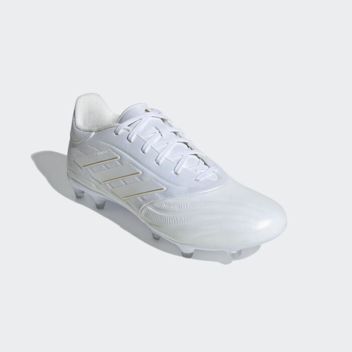 ⁦adidas Mens' Copa Pure 2 League Firm Ground Boots - White- حذاء اديداس كلوبا بيور 2 للرجال لون أبيض⁩ - الصورة ⁦5⁩