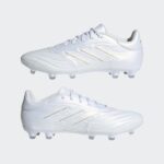 ⁦adidas Mens' Copa Pure 2 League Firm Ground Boots - White- حذاء اديداس كلوبا بيور 2 للرجال لون أبيض⁩ - الصورة ⁦9⁩