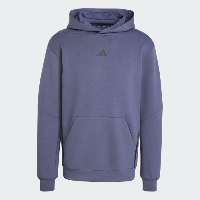1033753031_67dc70d276902 adidas Mens' Designed for Training Hoodie - Blue- هودي اديداس ديزايند فور ترينيغ للرجال لون أزرق - الصورة 1