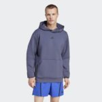 ⁦adidas Mens' Designed for Training Hoodie - Blue- هودي اديداس ديزايند فور ترينيغ للرجال لون أزرق⁩ - الصورة ⁦2⁩