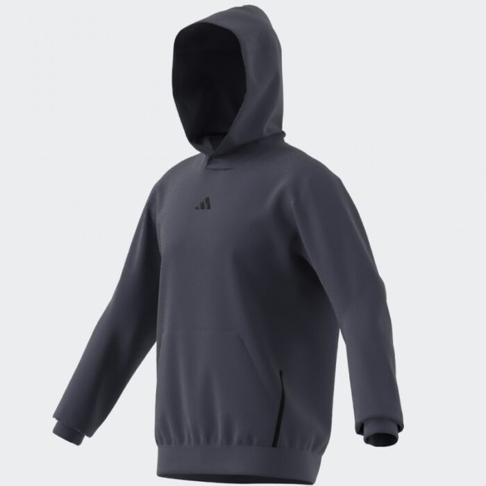 ⁦adidas Mens' Designed for Training Hoodie - Blue- هودي اديداس ديزايند فور ترينيغ للرجال لون أزرق⁩ - الصورة ⁦13⁩