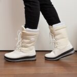 ⁦جزمة ساق  متوسط الطول للنساء لون أبيض⁩ - الصورة ⁦7⁩