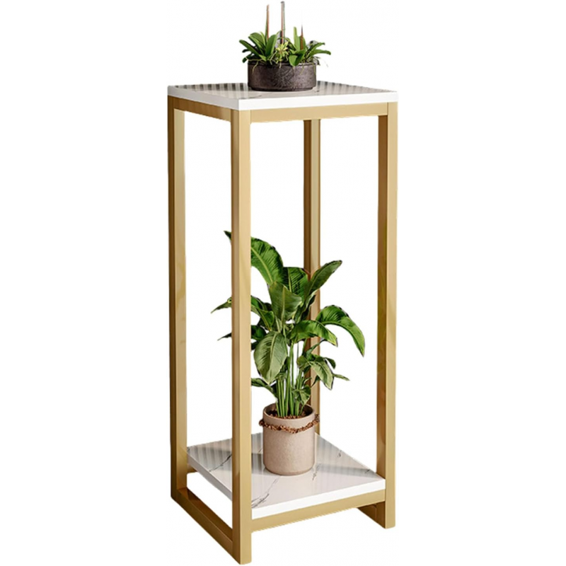 ⁦طاولة هيكل معدني رفين⁩ - الصورة ⁦1⁩